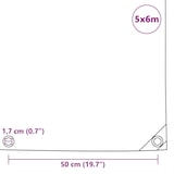 thumbnail of vidaXL Abdeckplane 650 g/m² 5x6 m Grün