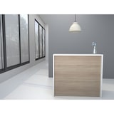 thumbnail of Oficit. Mostrador laminado olmo. Fácil de montar. Fabricado en España. Medidas: 180x50x105 (ancho x fondo x alto)