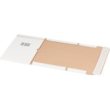 thumbnail of 25x Universalverpackung 217x155mm bis 60mm Höhe Selbstklebeverschluss Aufreißfaden  A5 weiß