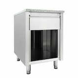 thumbnail of vaiotec Kassentisch mit Schublade "grau", 600 x 820 mm