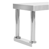 thumbnail of vidaXL Küchen-Arbeitstisch mit Aufsatzboard 120×60×120 cm Edelstahl