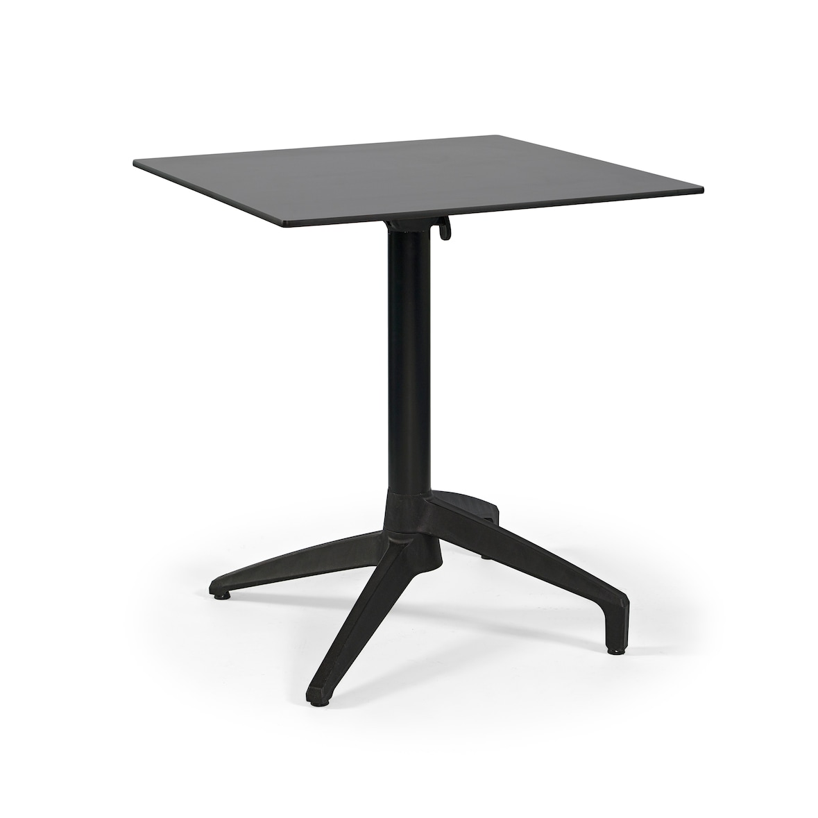 Mesa Gemini Dobrável 80x80, tampo  Melamina - Antracite Mr