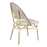 thumbnail of Chaise de terrasse bistrot parisien en aluminium et rotin gris