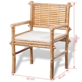 thumbnail of vidaXL 3-tlg. Bistro-Set mit Auflagen Bambus