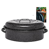 thumbnail of Graniteware - Cocotte Roaster en acier émaillé + Livre de recette – Grand format
