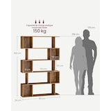 thumbnail of Helloshop26 - Bibliothèque étagère sur 5 niveaux 24 x 90 x 159 cm meuble de rangement avec compartiments ouverts pour salon chambre 12_0004271