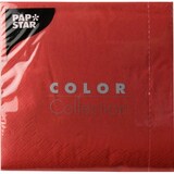 thumbnail of PAPSTAR 700 Servietten, 3-lagig 1/4-Falz 33 cm x 33 cm rot