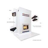 thumbnail of Haardventilatierooster Wit - Loft 60x1000