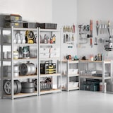 thumbnail of Megapack 10 Scaffalature Metalliche Modulari con 5 Ripiani 875kg 90x40x180cm Bianco 7house