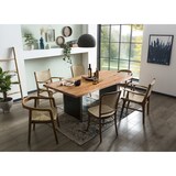 thumbnail of SIT Möbel Baumkante-Tisch | 36 mm Akazie-Platte natur | Metallgestell schwarz | B 160 x T 85 x H 75,6 cm | 16089-11 | Serie TOPS & TABLES