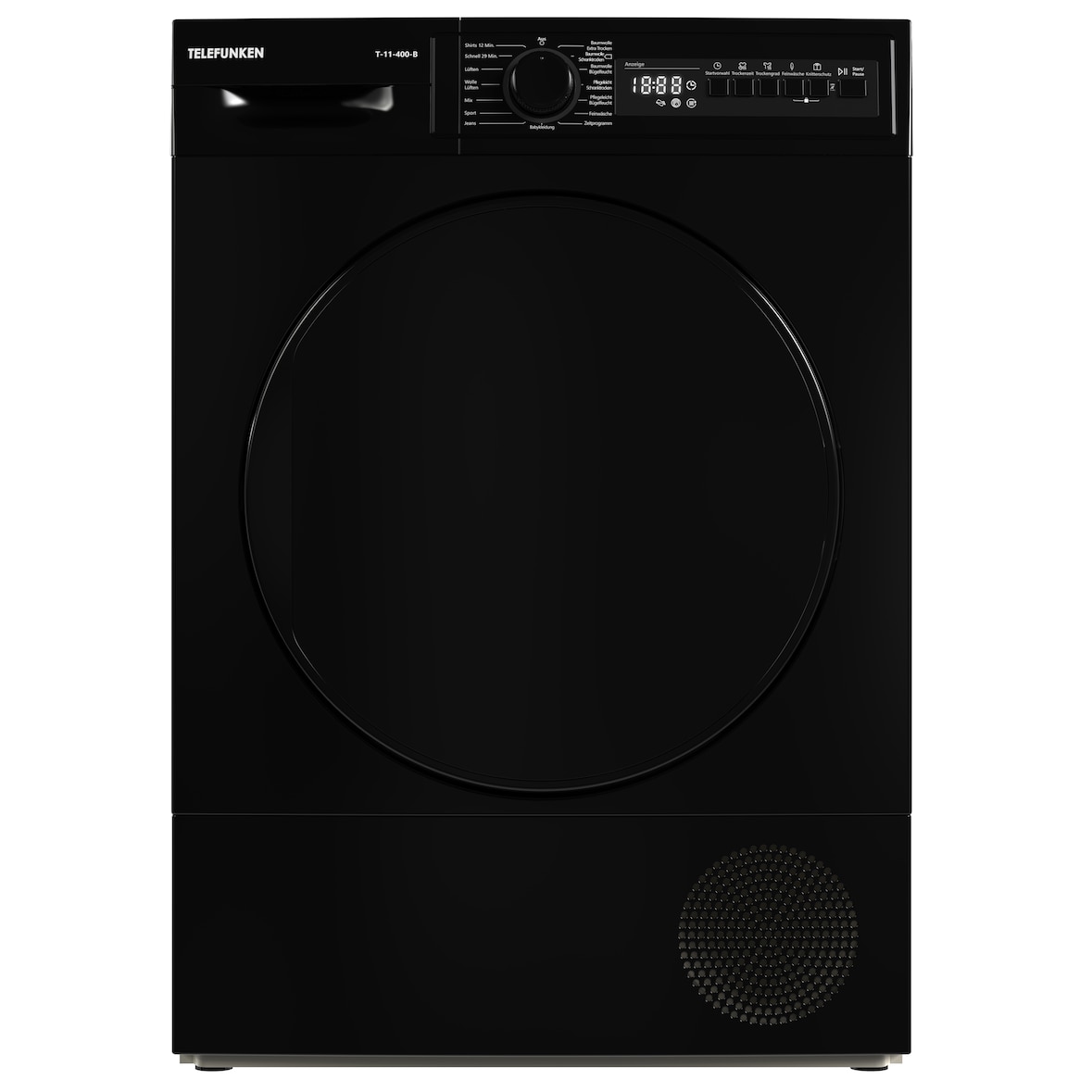 Telefunken T-11-400 Kondenstrockner / 7kg Trockner mit 15 Programmen, Startzeitvorwahl & Knitterschutz