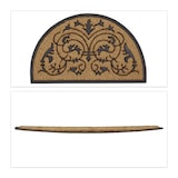 thumbnail of Relaxdays Fußmatte Kokos, BxT: 100x60 cm, rutschfeste Gummiunterlage, Kokosfaser, Schmutzfangmatte, braun