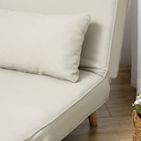 thumbnail of Schlafsofa Klappsofa Cremeweiß 78x80x94 cm 2in1 mit 6fach verstellbarer Rückenlehne Liegefunktion Zusatzbeinen Kissen