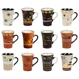 thumbnail of Coffret de 12 tasses à café Collector 8 cl 8.00 cl Multicolore Rond Porcelaine Table Passion 9.00x6.00 cm