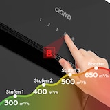 thumbnail of CIARRA Capô sem Cabeça A+++ 650 m³/h Exaustor 60 cm WIFI + APP & Controle Touch Boost VM6736MB