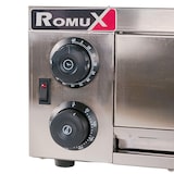 thumbnail of Romux® Forno de Pizza Eléctrico Compacto de 1 gaveta para 1 Pizza de 30 cm bancada em aço inox com Aquecimento Rápido | Temperatura 350°C - 1600 W