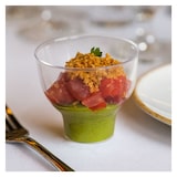 thumbnail of MONOUSO - Fingerfood Schalen aus PS Transparent "Tulip" 65ml (200 Stück)