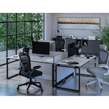 thumbnail of Cadeira Ergonomica Q-Connect Palermo Malha Base Nylon Alt Max 1300 Mm Larg 610 Mm Prof 600 Mm Rodas Premium Cor Branco/P