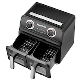 thumbnail of tectake Airfryer Samurai, 2 kookruimtes, 7 programma's, 2400W - zwart - 405249