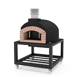 thumbnail of MF - Forno a Lenha de Obra para Exterior Modelo OLYMPUS MONS (Preto - 110 x 110 x 159 cm) – Isolado com Cortiça e 3 Mantas Cerâmicas