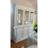 thumbnail of shopinnovativo -Cristalliera 6 ante 3 cassetti arte povera in legno massello e mdf con rifinitura in bianco 156x42x205 H