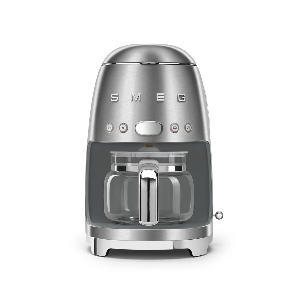 Machine à café filtre années 50 1,4 l acier -  Gris  Inox Smeg 25.6x24.5 cm