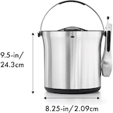 thumbnail of Secchiello portaghiaccio in acciaio inox con pinze 4L Steel-OXO 3107300