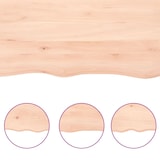 thumbnail of vidaXL Wandregal 100x50x(2-6) cm Massivholz Eiche Unbehandelt