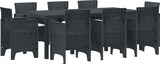 thumbnail of vidaXL Garten-Essset 9 pcs Anthrazit Poly-Rattan