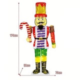 thumbnail of COSTWAY Figura grande de quebra-nozes de Natal com 170 cm, decoração de Natal iluminada com bastão de doces