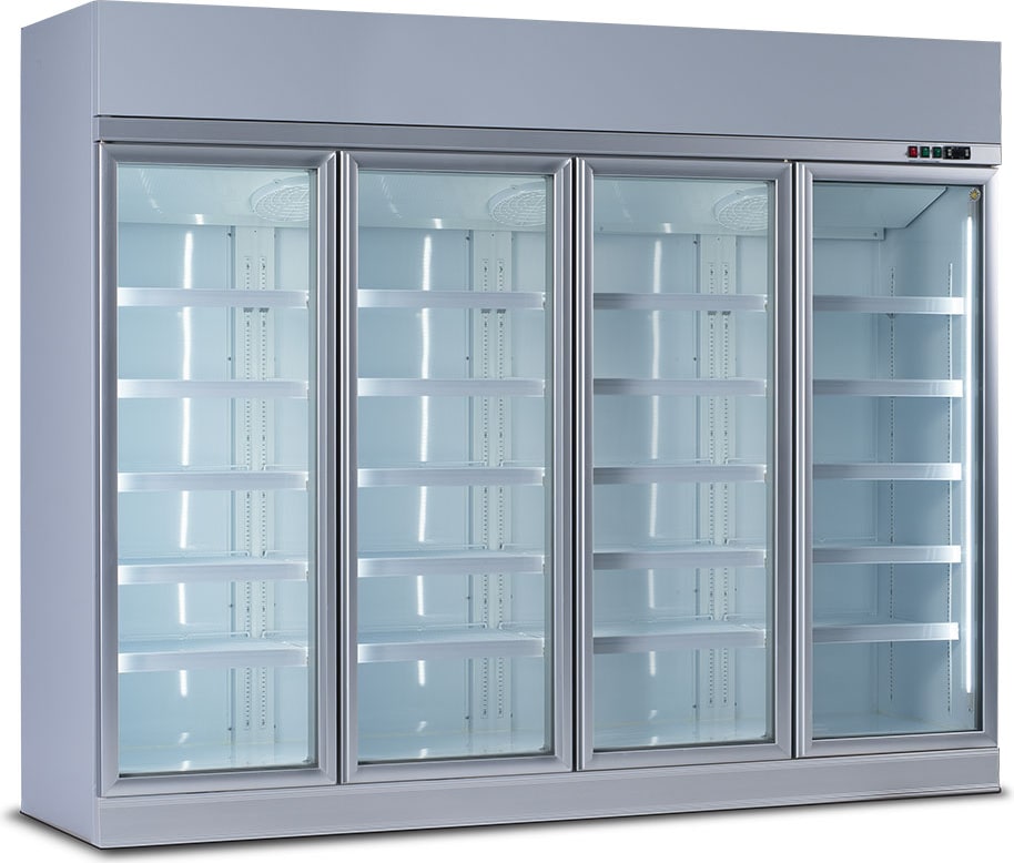 VISIOPLUS 250 4P GRIS / BLANC - Vitrines positives à groupe logé -LMC EUROCOLD - 4012030