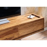 thumbnail of Lowboard Hängend Sheesham Massivholz 160x25x35 cm TV-Schrank Braun, Design Fernsehtisch mit Stauraum, Fernsehschrank Wand Modern, TV-Kommode
