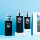 thumbnail of BEM Water Bottle - Trinkflasche mit Edelstahldeckel und schwarzer Hülle