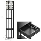 thumbnail of COSTWAY Lámpara de Pie para Sala 160 cm, E27, con 2 Puertos USB, Lámpara de Pie de 3 Niveles con Cajón