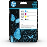 thumbnail of Hp 950/951 Pack De 4 Cartouches Dencre Authentiques, Noir/cyan/magenta/jaune C2p43ae Pour Imprimantes Hp Officejet Pro 8600