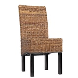 thumbnail of Lote de 2 sillas de comedor silla de mimbre M69 silla BALI mimbre banana ~ oscuro, sin cojín