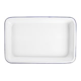 thumbnail of 6 Unités - Plateaux Rectangulaires 'Enamelware'  23X15X2,5 Cm Blanc Fer Émaillé - Garcia de Pou