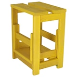 thumbnail of WellHome - Trittleiter mit 2 Stufen aus Holz, Gelb-Finish 32x23x40 cm