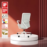 thumbnail of Sedia da ufficio / Sedia girevole VERVIO Schienale 3D in tessuto a rete / Seduta in tessuto bianco hjh OFFICE