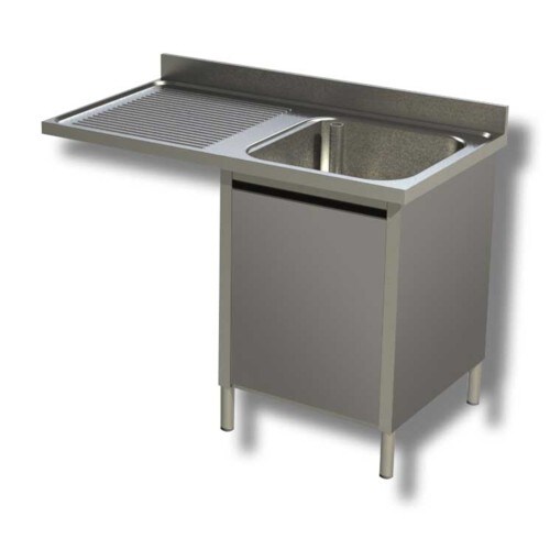 Lavello 120x60x85 acciaio inox 430 armadiato vano lavastoviglie cucina RS5015
