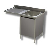 thumbnail of Lavello 120x60x85 acciaio inox 430 armadiato vano lavastoviglie cucina RS5015