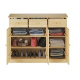 thumbnail of 90.50-25 Highboard Kommode Anrichte Kiefer Sideboard natur 3 Schubladen, 3 Türen