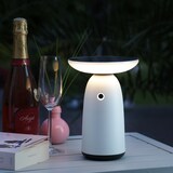 thumbnail of LED Solar Tischleuchte weiß 3 Lichtstufen Tischlampe Dekoleuchte Garten Terrasse