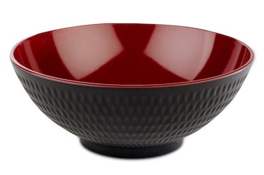 Aps-Asia Plus- Coppa in melamina rossa e nera cm 24XH.9,5