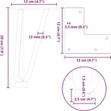 thumbnail of Helloshop26 - Set mit 4 Haarnadelbeinen für einen 20 cm Couchtisch mit modernem Design aus massivem anthrazitfarbenem Stahl 02_0056733
