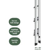 thumbnail of BRASQ Huishoudtrap 6-treden Zilver - keukentrap inklapbaar aluminium voor Particulier en professioneel gebruik - Trap Ladder - Anti slip