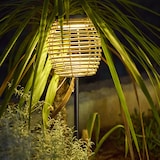 thumbnail of Lumisky Faro solare da attaccare BAVINA H72CM Polirattan Beige