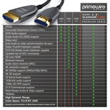 thumbnail of Primewire Ultra HD HDMI 2.0b Glasfaserkabel 3-fach geschirmt 4K / Full HD / 3D / ARC / High Speed mit Ethernet - 30m