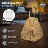 thumbnail of ECD Germany Bambus Laterne, Windlicht 63,5 cm Holzfarbe, Gartenlaterne mit Henkel & Glaseinsatz, Bambuslaterne, Kerzenhalter Innen/Außen, Deko Laterne