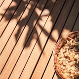 thumbnail of Aluminium en teak tuintafel